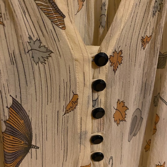 Vintage Floreat sheer blouse - Picture 2 of 4